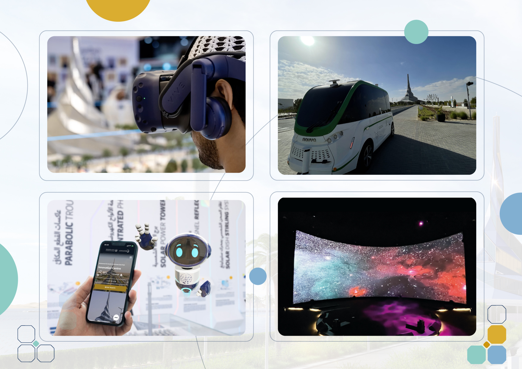 DEWA’s Innovation Centre launches a smart app to provide a unique experience to visitors using Metaverse and Augmented Reality DEWA’s Innovation Centre launches a smart app to provide a unique experience to visitors using Metaverse and Augmented Reality